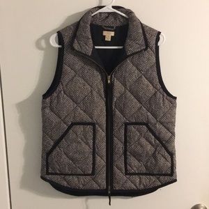 J. Crew Mercantile Herringbone Puffer Vest